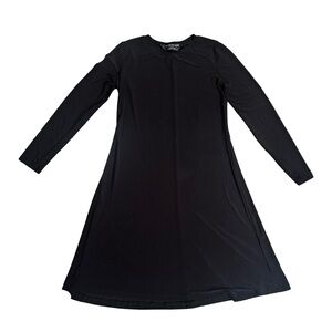 Norma Kamali Long Sleeve Black Dress Size Medium